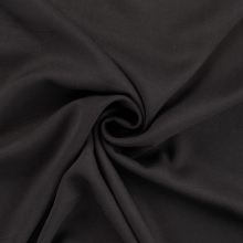 zwart | Viscose twill, zwart
