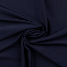 bleu foncé | Tissu voile de viscose Leni, bleu foncé