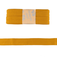 jaune moutarde | Biais couture jersey viscose 3m jaune moutarde