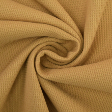 caramel | Tissu nid d’abeille gaufré mini, caramel