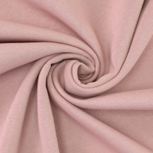 altrosé | Tissu sweat molleton uni, vieux rose millennial