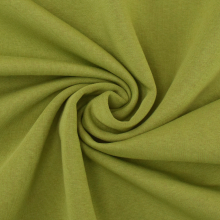 vert olive clair | Tissu sweat molleton uni, vert olive clair
