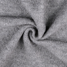 hellgrau neliert | Tissu lainage bouclette, gris clair chiné