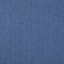 jeansblau | Woll Bouclé Zick Zack, jeansblau