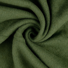 vert foncé | Tissu laine vierge uni, vert foncé