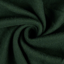 vert bouteille | Tissu laine vierge uni, vert bouteille