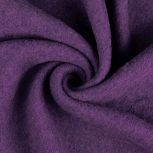 pourpre | Tissu laine vierge uni, pourpre