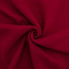 rouge | Tissu laine vierge uni, rouge