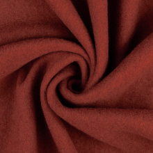 terracotta | Tissu laine vierge uni, terracotta