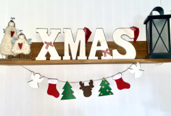Vilten kerstslinger