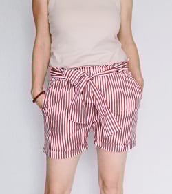 Coudre le short paper bag Lia
