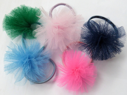 DIY élastique pour cheveux en tulle