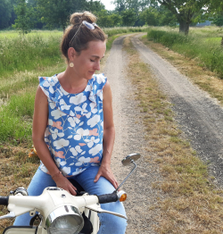 Luftiges Sommertop mit Volants