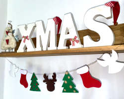 Vilten kerstslinger