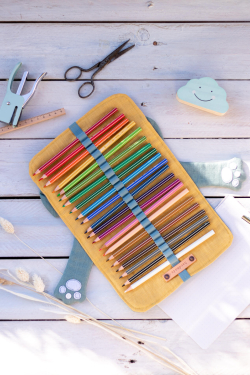 Coudre pochette à crayons chat