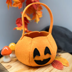 Coudre une citrouille d'Halloween