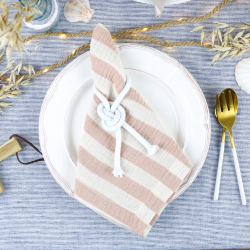 Coudre ourlet angle serviette Pâques