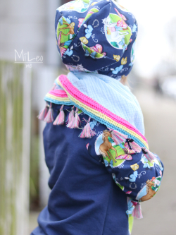 Coudre un foulard avec des pompons