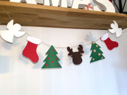 Vilten kerstslinger