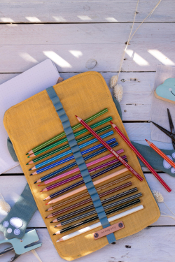 Coudre pochette à crayons chat