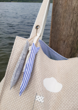 Coudre un sac de plage maritime