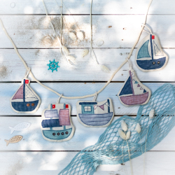 Schiffchen-Girlande
