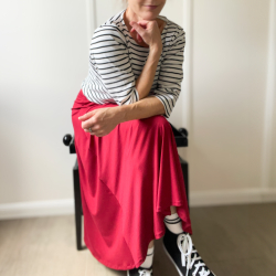 Rock SOPHIA für dehnbare Stoffe