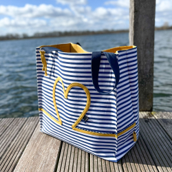 Coudre un sac de plage maritime