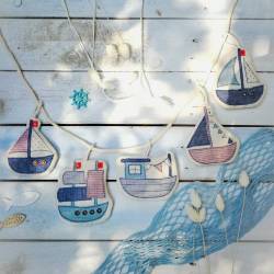 Schiffchen-Girlande