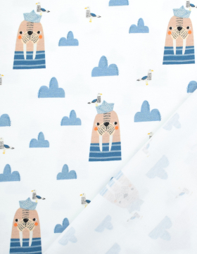 Tissus vêtements style maritime