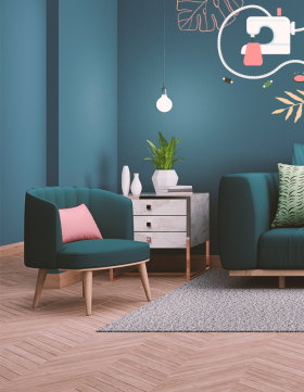 Tissus fauteuil, canapé, chaise