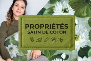 Propriétés : satin de coton