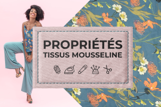 Propriétés : tissu chiffon mousseline