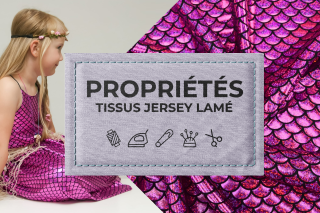 Propriétés : tissu jersey lamé