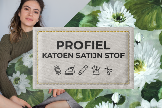 Katoen satijn stof