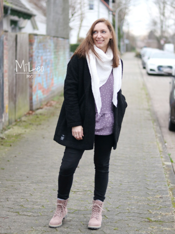 Mousseline omslagdoek met dubbele zoom