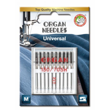 10 Organ Nähmaschinennadeln 130/705 H, Universal 70