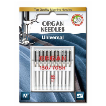 10 Organ Nähmaschinennadeln 130/705 H, Universal 80