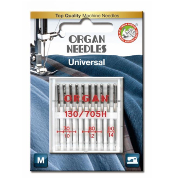10 Organ Nähmaschinennadeln 130/705 H, Universal 70-90