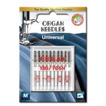 10 Organ Nähmaschinennadeln 130/705 H, Universal 70-100