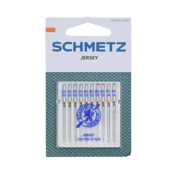 10 x Schmetz Nähmaschinennadeln  130/705, Jersey 70-90