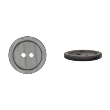 Bouton couture basic 18mm 2 trous, gris