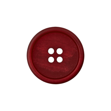 Bouton couture papier recyclé, 23 mm, rouge foncé
