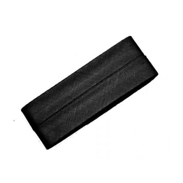 5 m Baumwollschrägband schwarz (000)