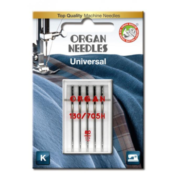 5 Organ Nähmaschinennadeln 130/705 H, Universal 80