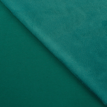 Alpenfleece / Kuschel-Sweatshirt , flaschengrün