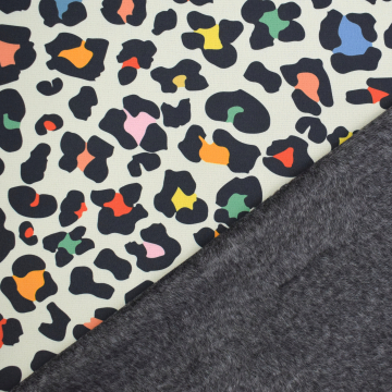 Alpenfleece sweatshirtstof Color Leo, lichtgeel