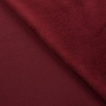 Alpenfleece / Kuschel-Sweatshirt, weinrot