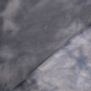 Alpenfleece sweatstof batik, grijs
