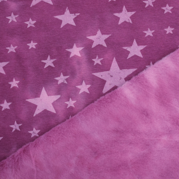 Tissu sweat polaire alpine Batik Tie dye Stars, baie